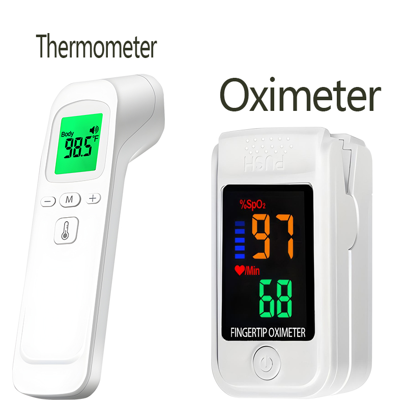 Pulse Oximeter - Non-contact Thermometer Body Temperature Fever Measure
