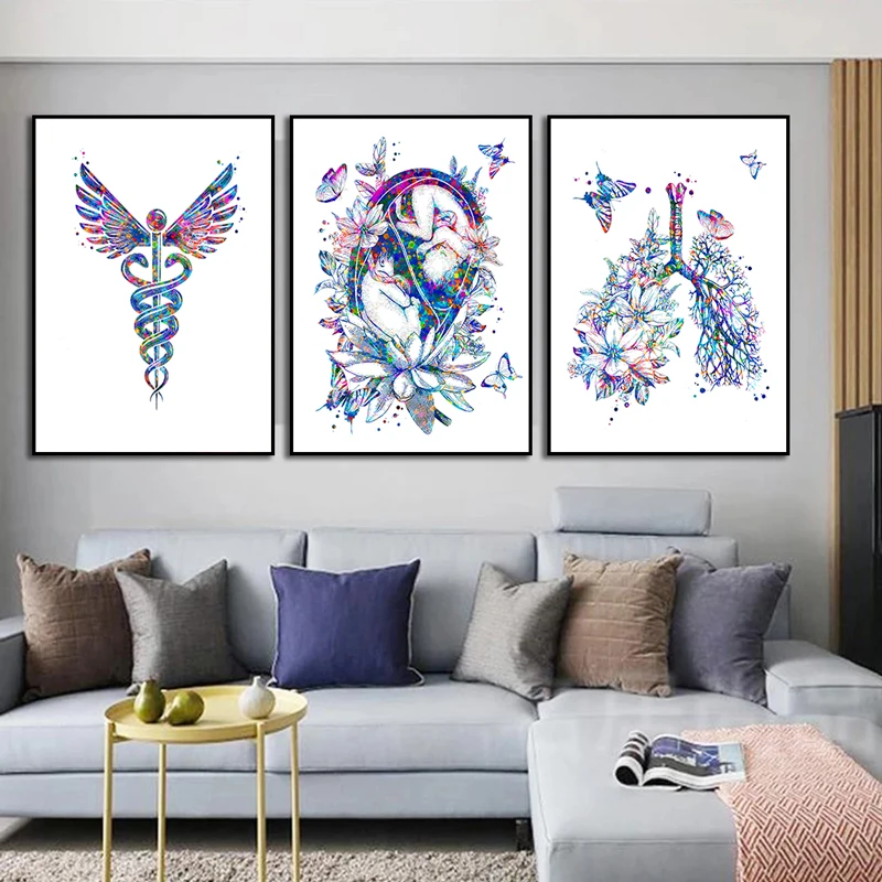Anatomy Medical Poster Flower  - огляд і ціна Medical Lab Posters