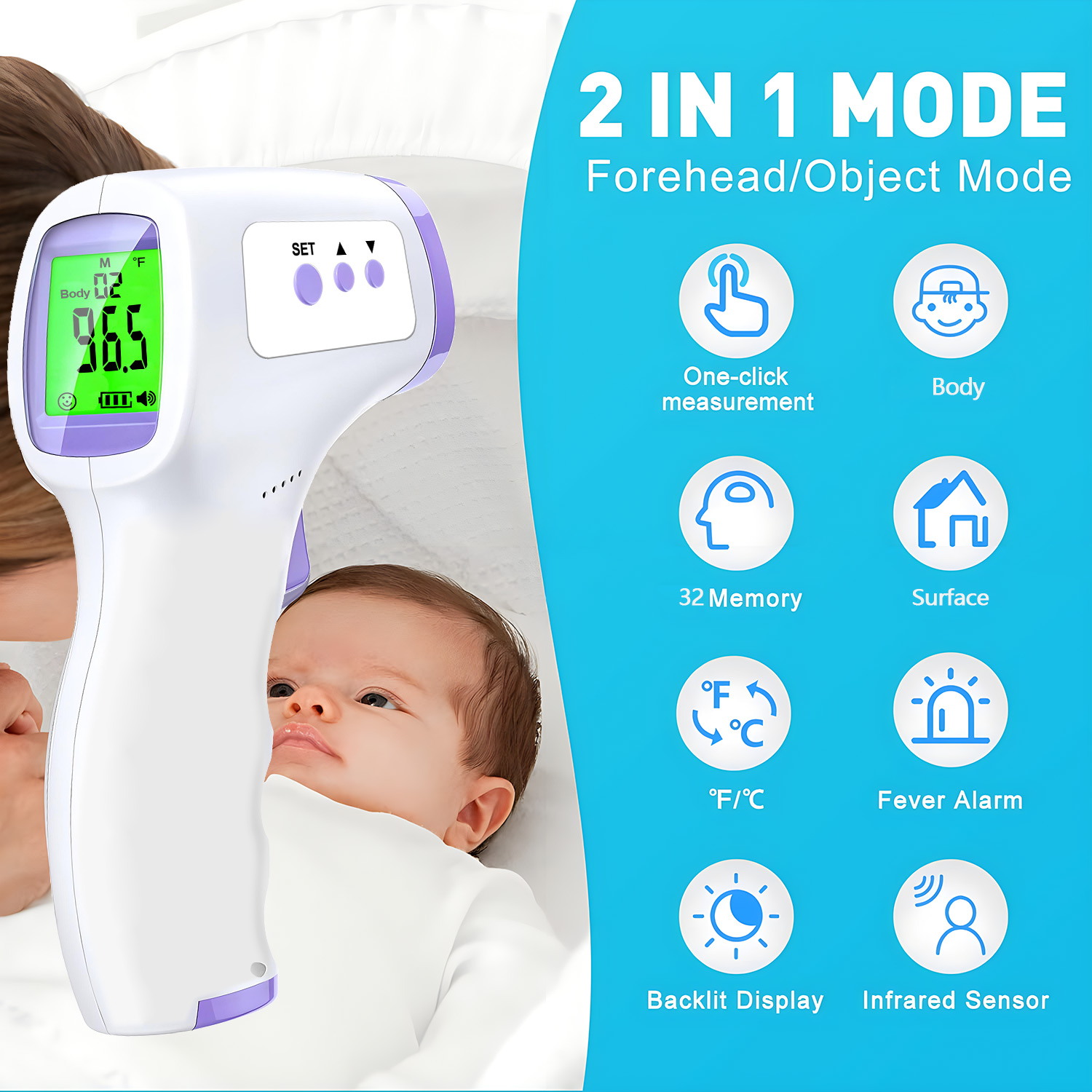New Household Infrared Forehea - огляд і ціна Pulse Oximeter